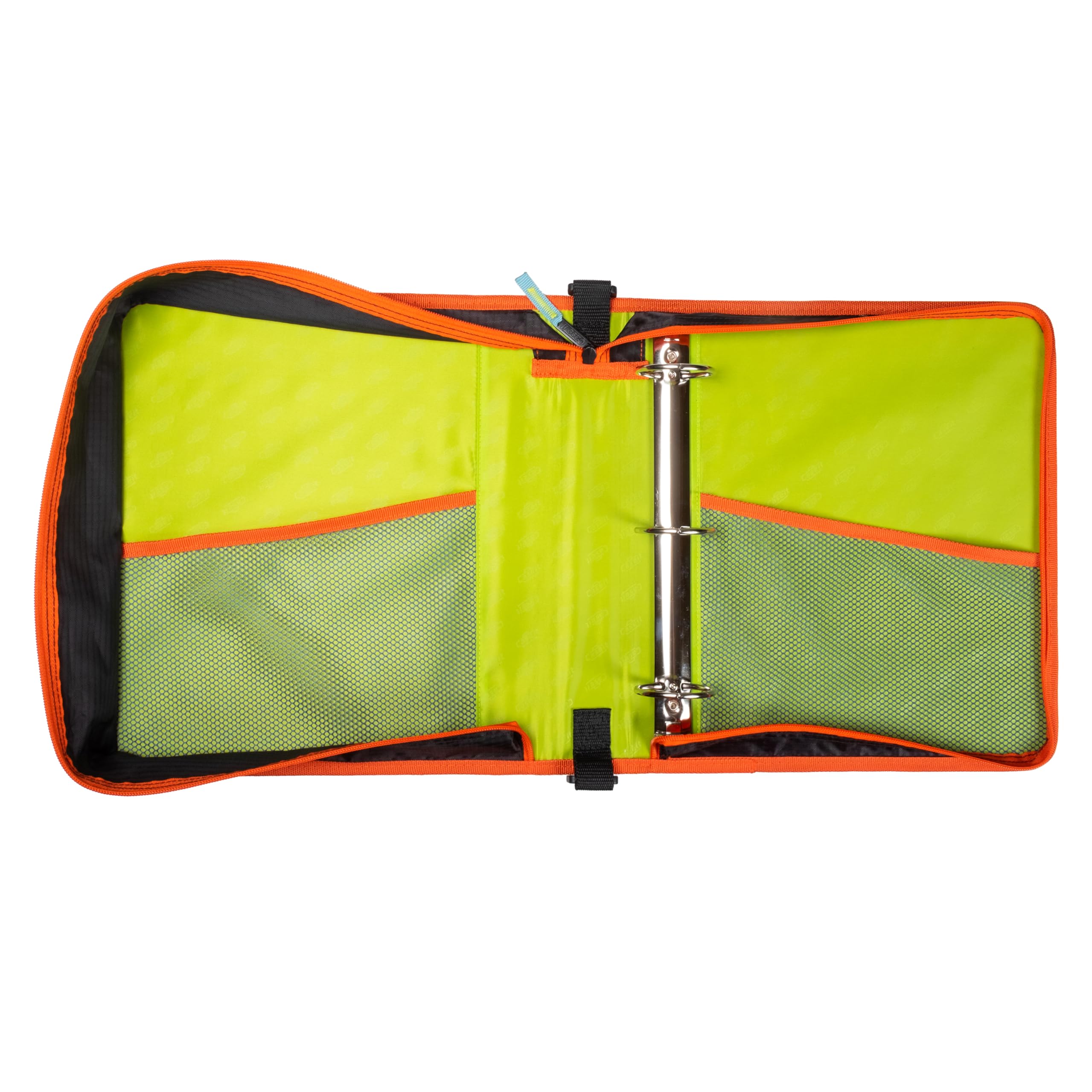 Case-it 6 Pack Monster Eye 2" O Zipper Binder w/Removable 5 Tab Expanding File, Nave Blue (M-276-ME-C Navy Blue) - Image 6