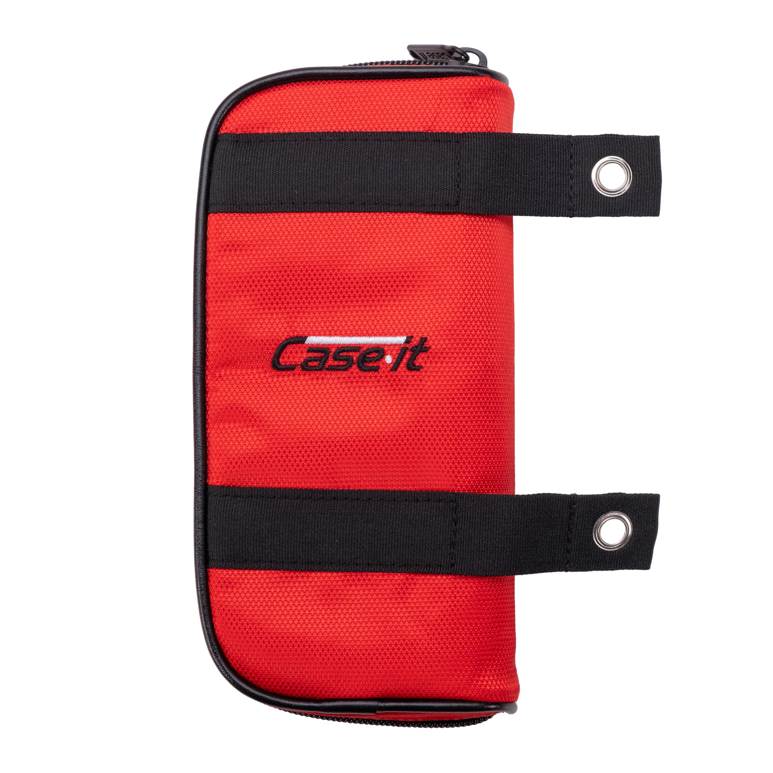 Case-it 6-Pack The Clear Pouch, Clear Window Zipper Pencil Case with Grommets, pencil pouch, Scientific Calculator Case, Zipper Pencil Pouches Bulk 2 x 4 x 8.3 Inches, PLP-150-CLR-C, Red - Image 5