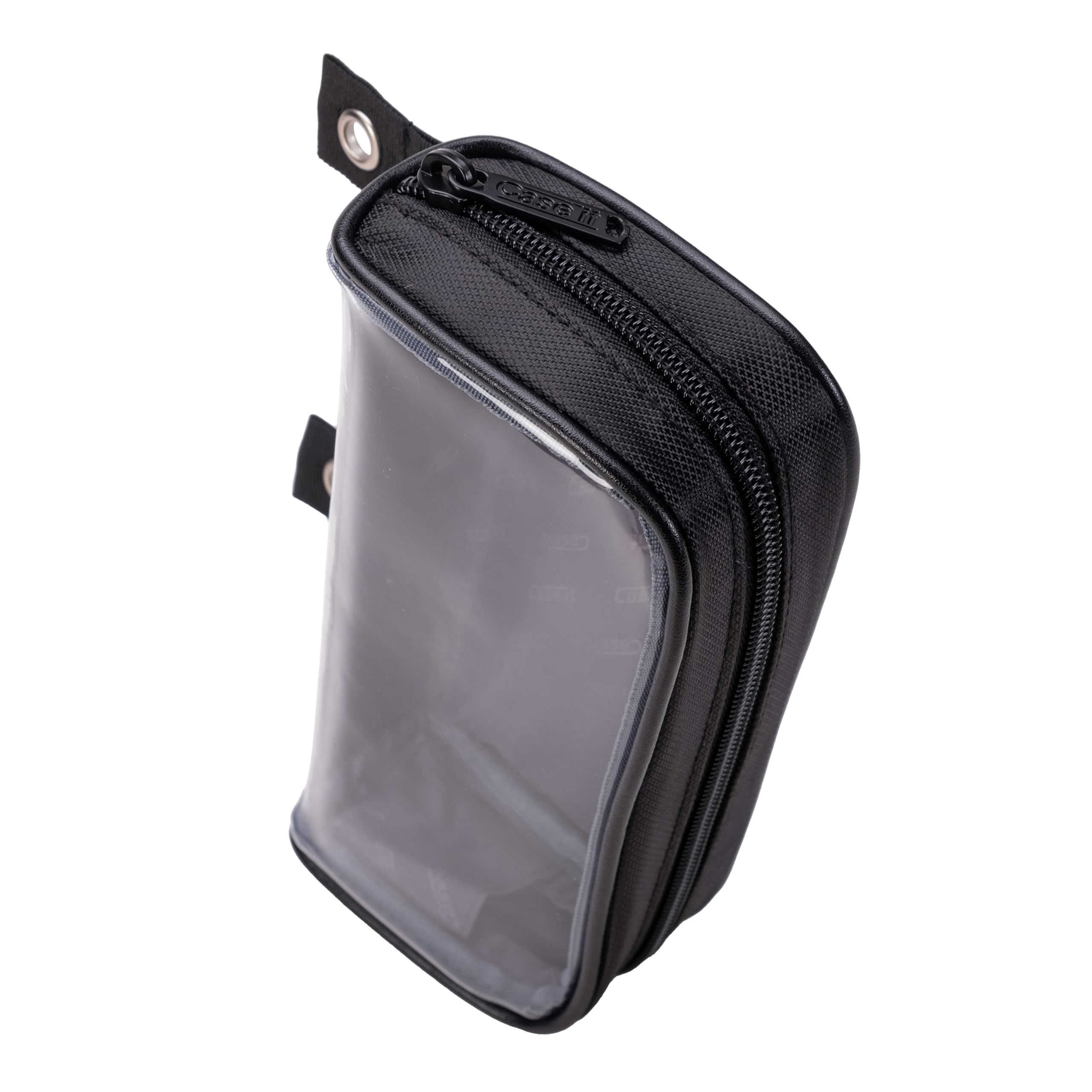 Case-it 6-Pack The Clear Pouch, Clear Window Zipper Pencil Case with Grommets, pencil pouch, Scientific Calculator Case, Zipper Pencil Pouches Bulk, 2 x 4 x 8.3 Inches, PLP-150-CLR-C, Black - Image 5