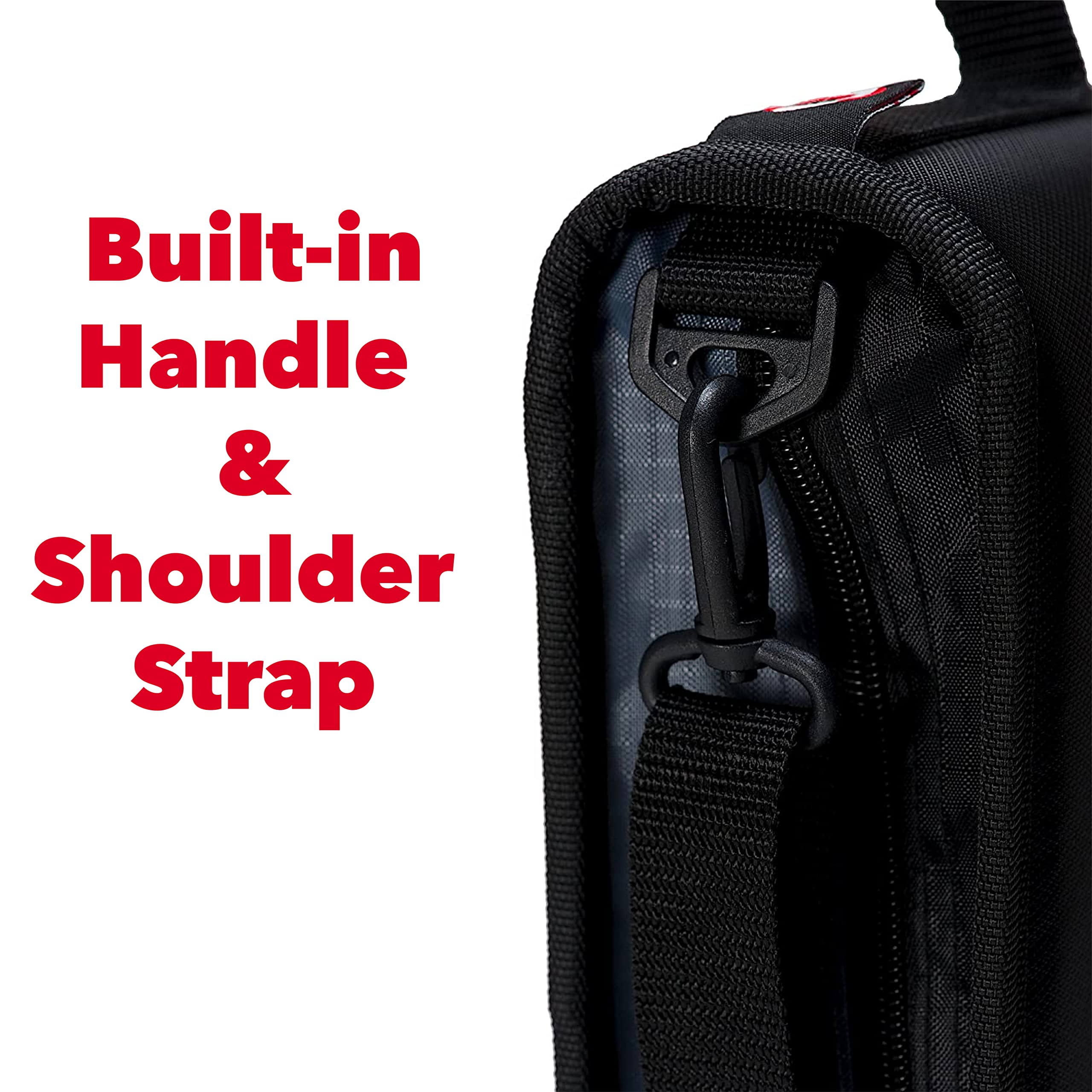 Case-it King Sized Binder 4-Inch D-Ring Jet Black | 800 Sheet Capacity | 5 Subject File Folder | With Shoulder Strap | Pack of 4 - Image 7