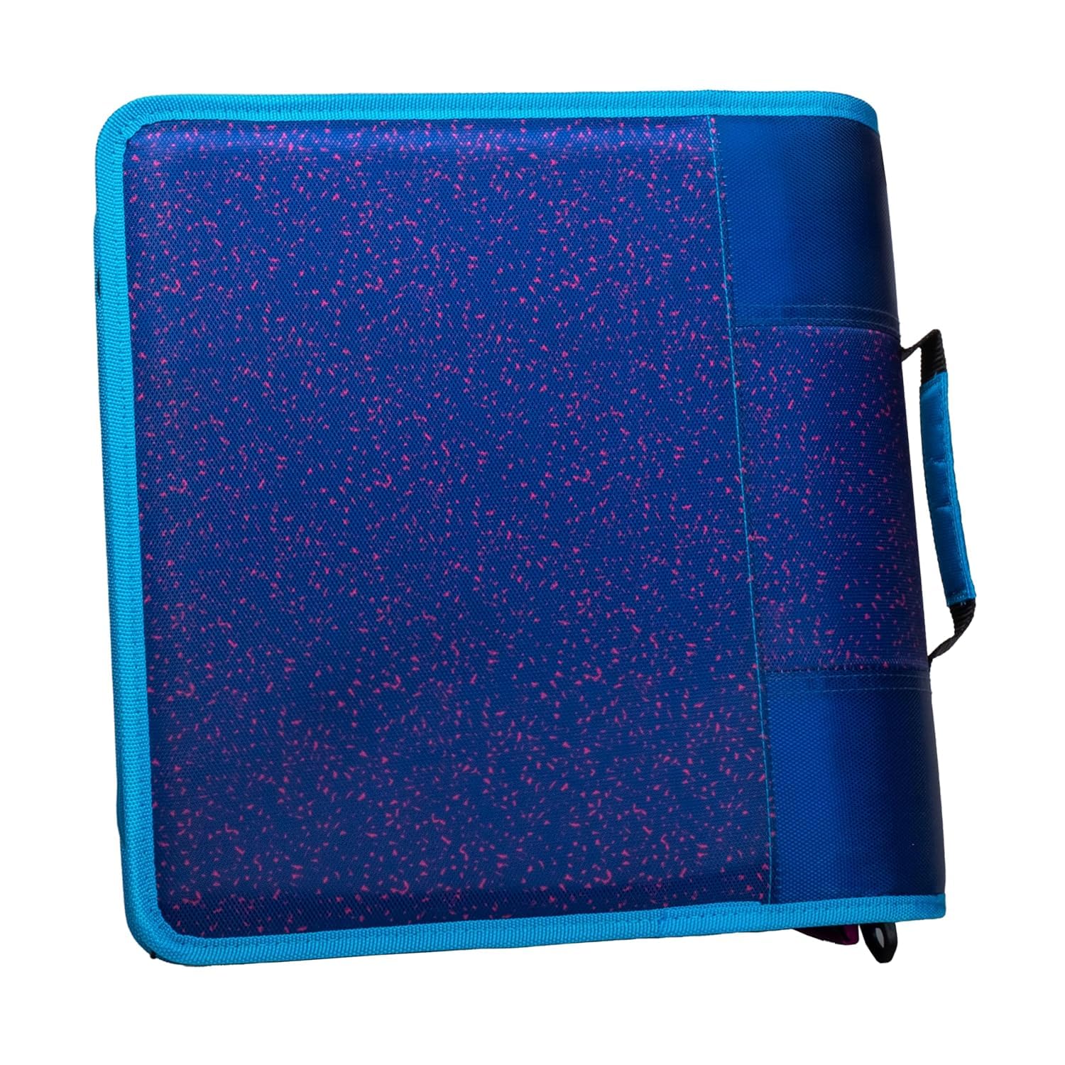 Case-it Mighty Zip Tab School Zipper Binder | 3-Inch O-Rings, 600-Sheet Capacity, 5-Subject Expanding File Folder, Multiple Pockets & Storage Organizer, Shoulder Strap | D-146 Monster Design Purpal | 6 Pack - Image 5