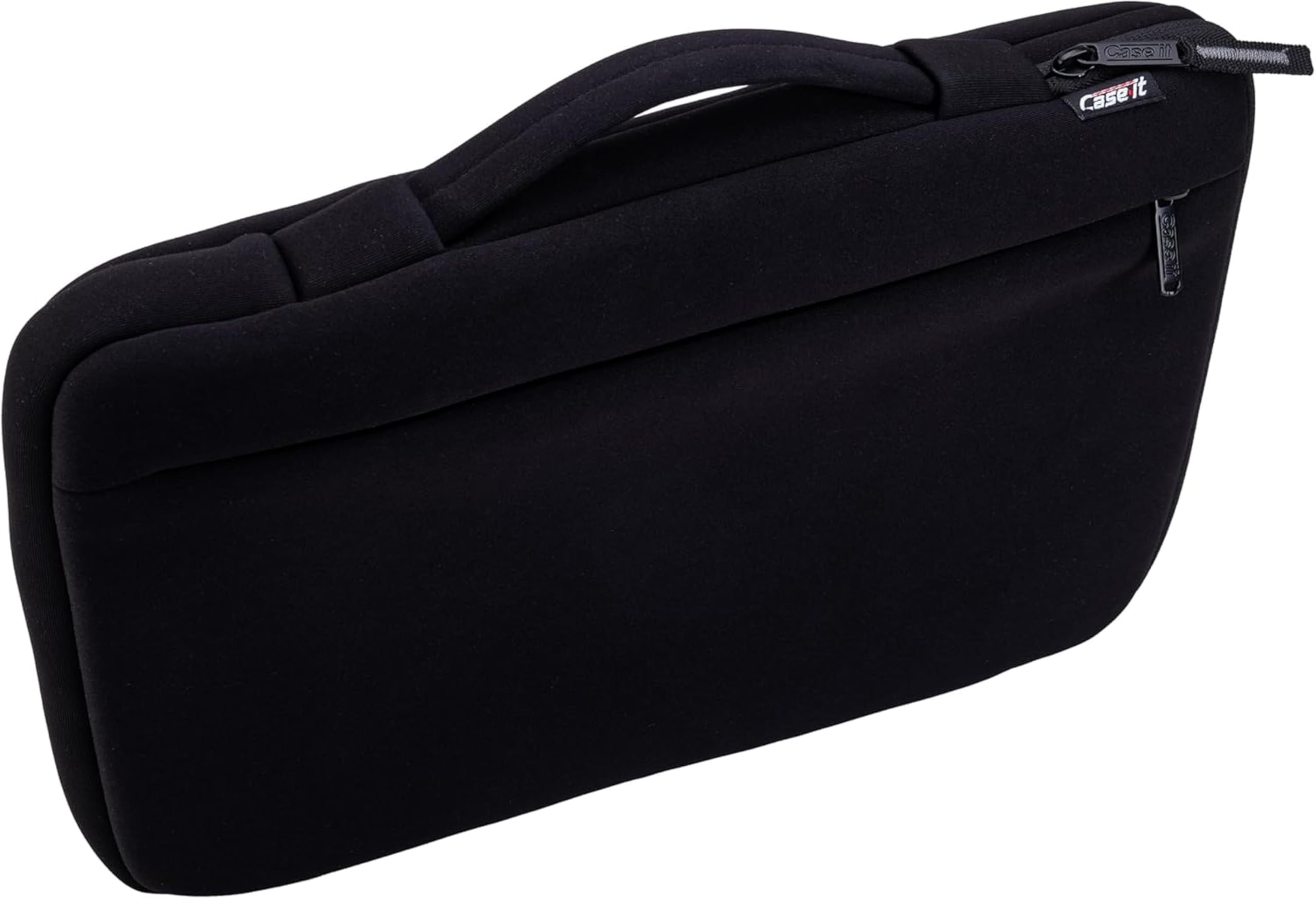 Case-it Neoprene Padded Laptop Sleeve | Holds Up to 13 Inch Laptop/Tablet | Easy Handle to Carry | External Zipper Pocket | Laptop Protector | LAP-514-NEO Black - Image 6