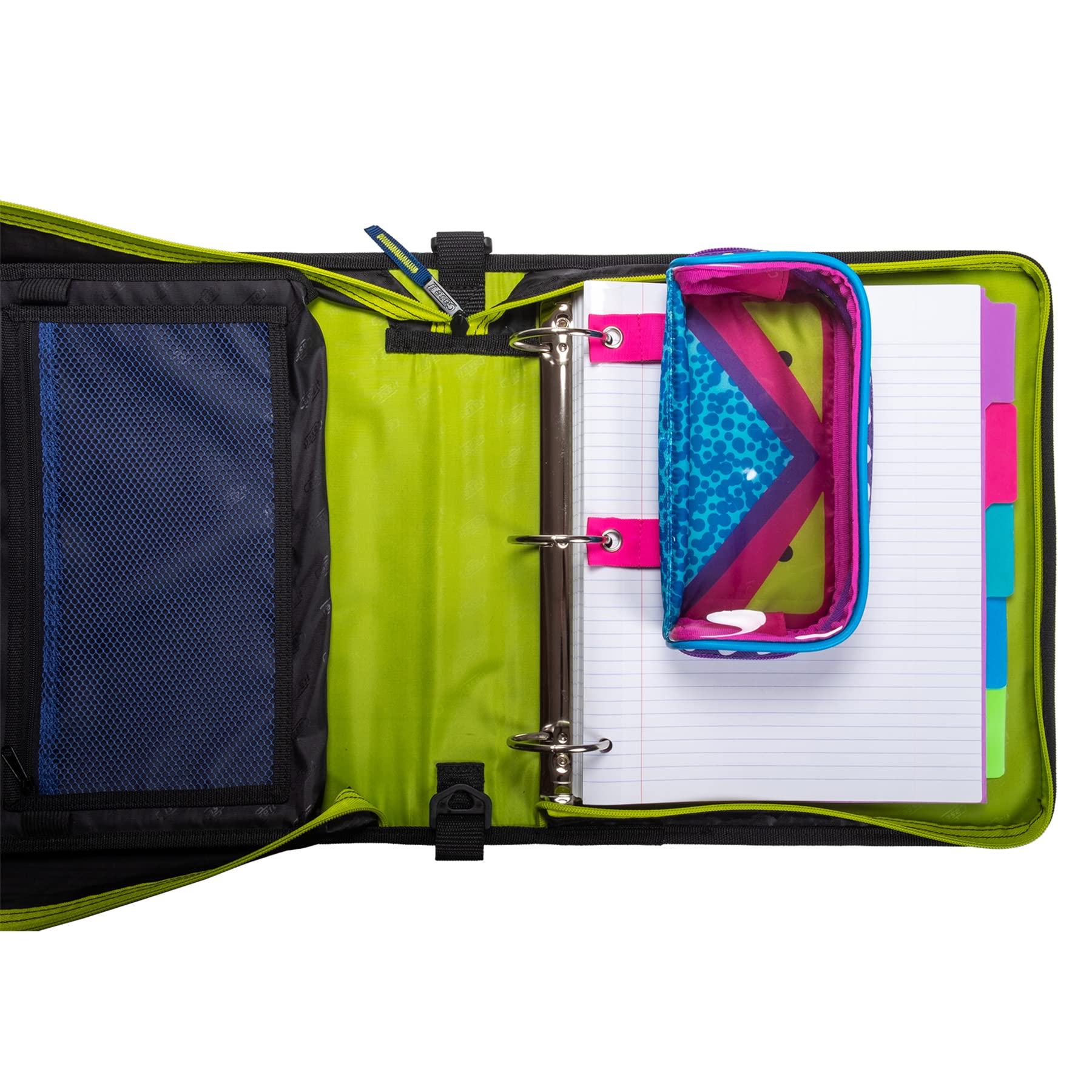 Case it PLP-150-CLR-ME Monster Eye Clear Window Zipper Pencil Case with Grommets, 2 x 4 x 8.3 Inches, Magenta - Image 4