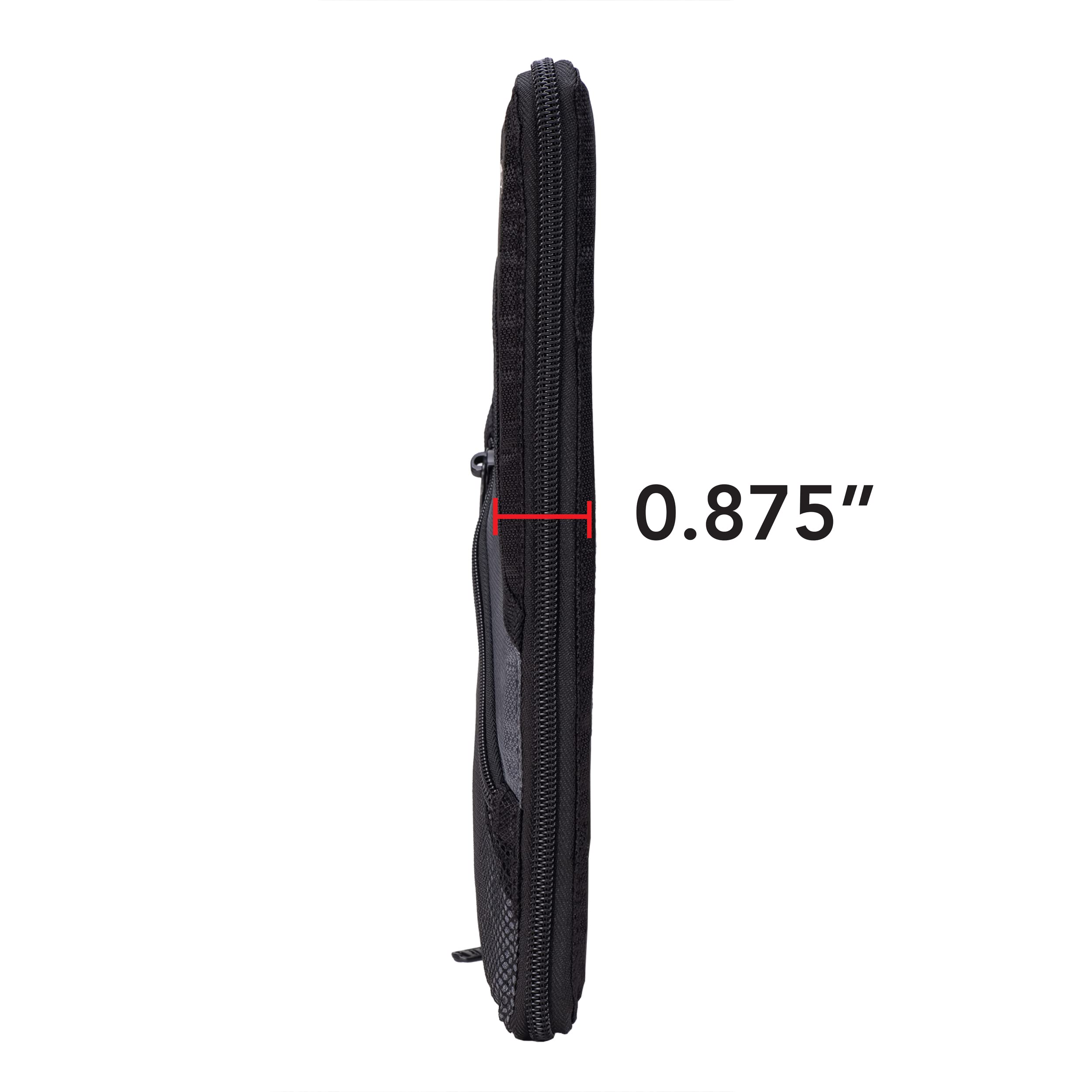 Case It Tablet Binder Accessory, Padded Tablet with 3 Steel Grommets, Fits Any Standard 3 Ring Letter Size Binder, Mesh Pocket on Front, Zipper Closure, TBT-100, Black - Image 6