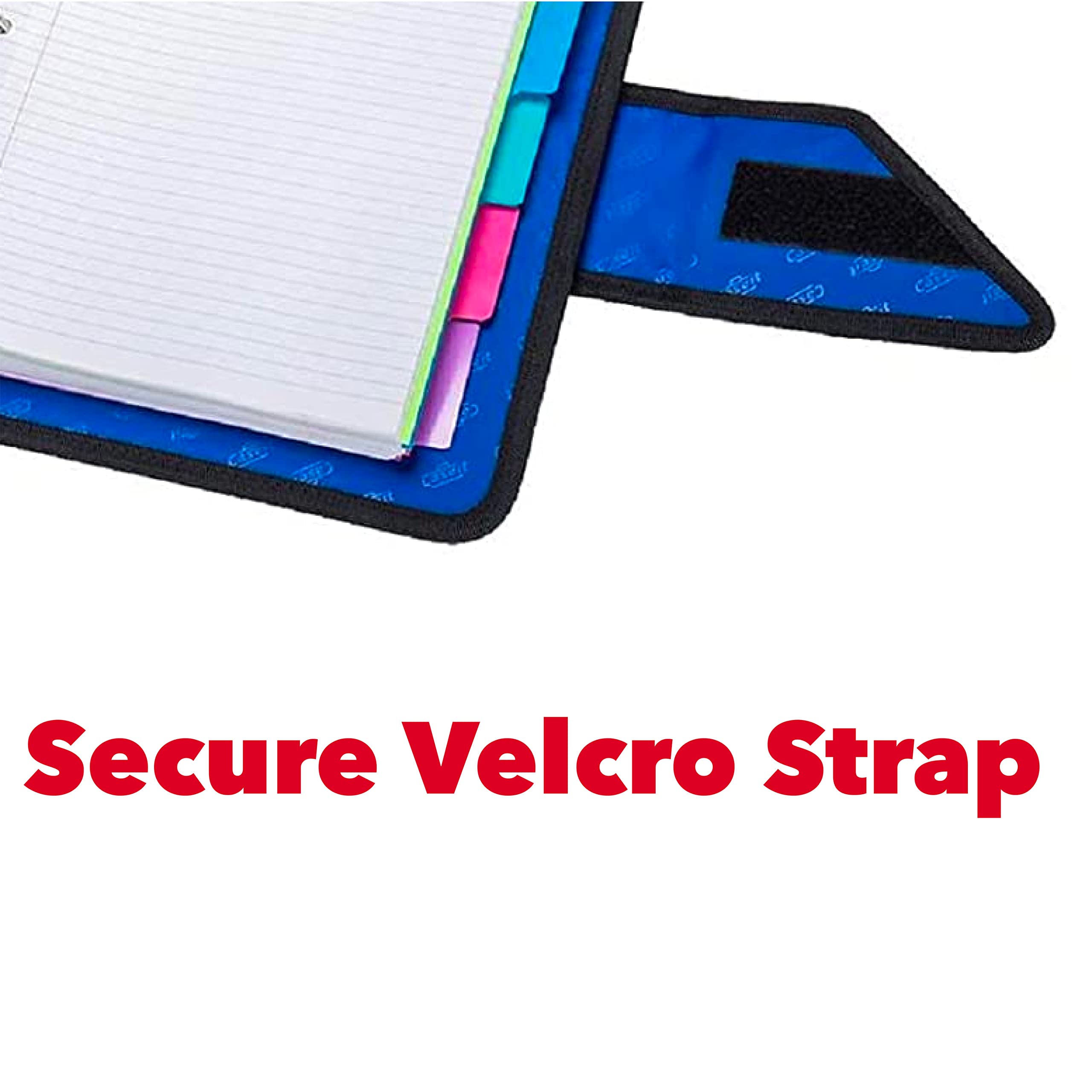 Case-it The Open Tab Secure Seal Binder - 2 Inch O-Rings - 5 Color Tab Expanding File Folder - Multiple Pockets - 400 Sheet Capacity - Red S-826-A - Image 4