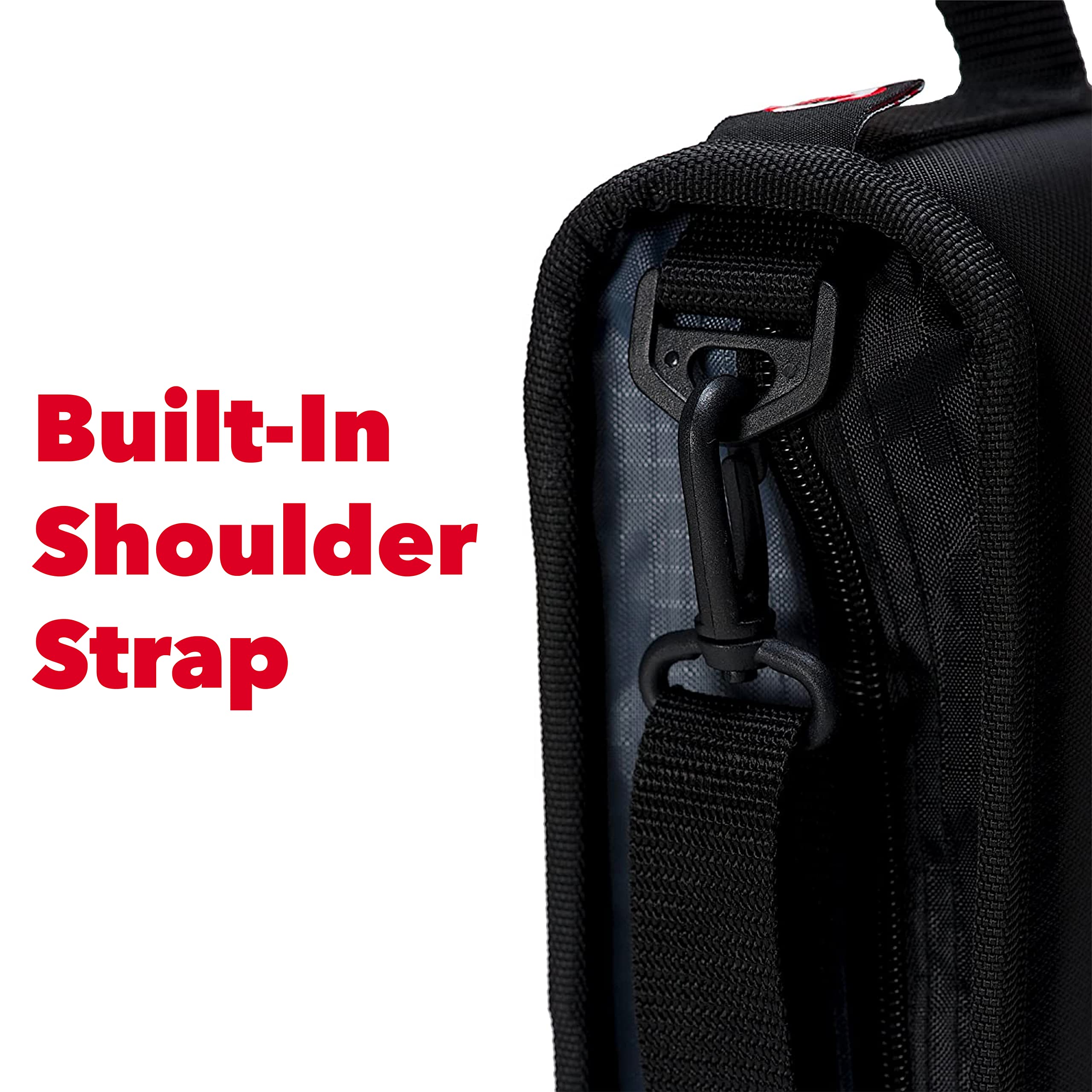 Case-it The Z Shape Zipper Binder - Two Binders in One - Double Sided 1.5 Inch D-Ring - Multiple Pockets - 500 Page Capacity - Comes with Shoulder Strap, Jet Black Z-176 - Image 8