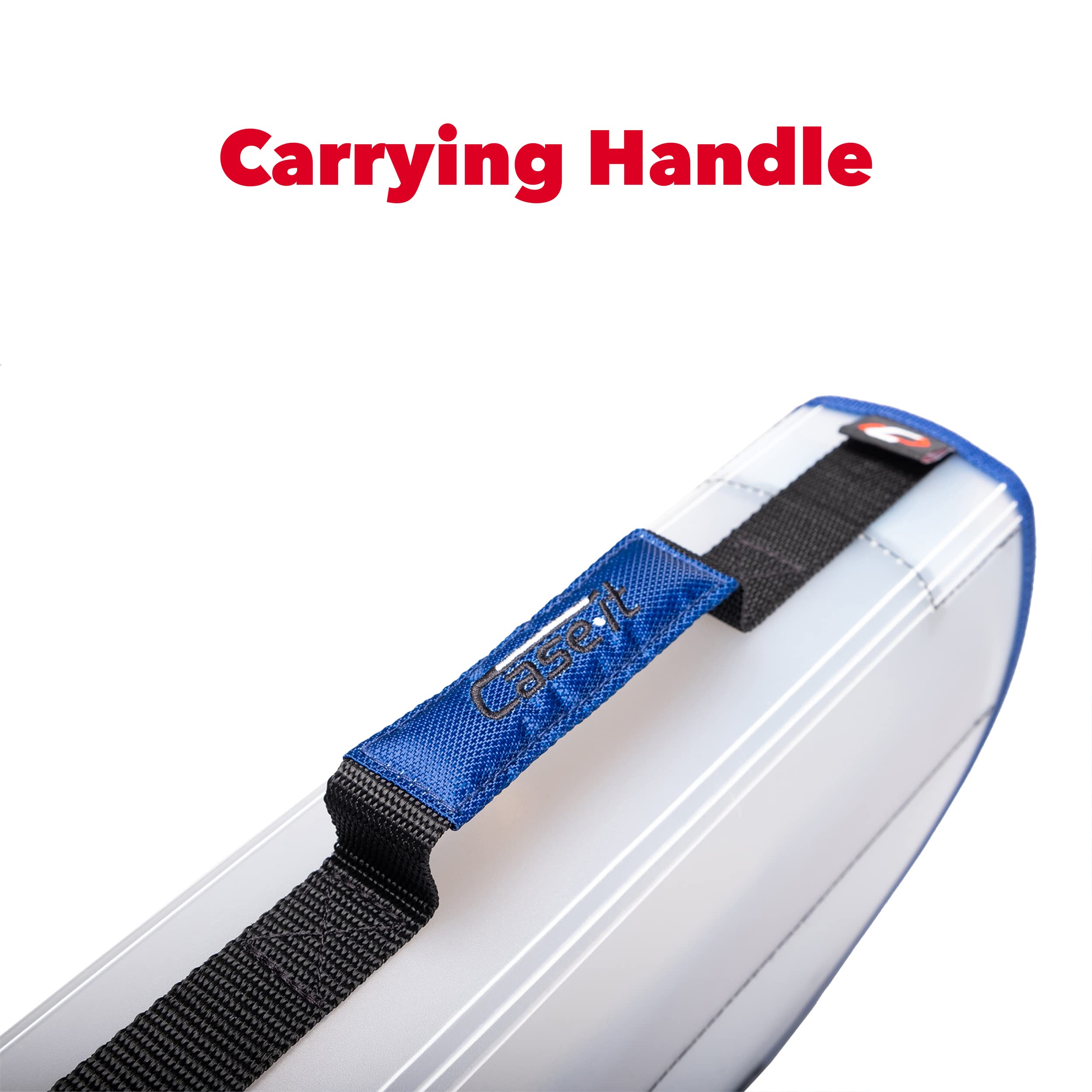 Case-it Transulcent Go Tab Zipper Binder, 2" O-Ring with 5-Color tabs, Expanding File Folder and Shoulder Strap and Handle, PS-430, Blue - Image 7